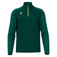 Isen Training 1/4 Zip Top BGRN/GOLD 3XL Teknisk treningsgenser - Unisex