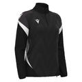 Leona Training 1/4 Zip Top W BLK/WHT L Teknisk treningsgenser til dame